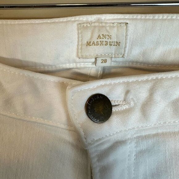 Ann Mashburn White Slim Jeans Women’s 30 x 28 Read - Picture 3 of 7